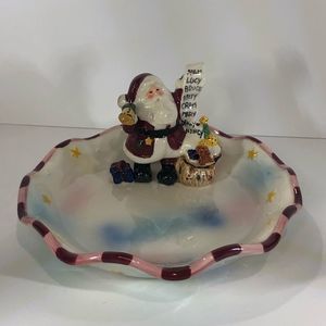 Christmas Santa Candy Trinket Dish